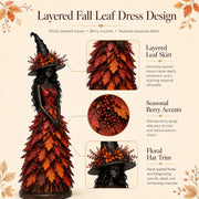 Enchanted Gothic Autumn Witch Figurine thumbnail 7
