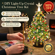 DIY Beaded Crystal Christmas Tree Kit | Sparkling Tabletop Holiday Decor & Stress-Relief Crafting Gift for Women & Home thumbnail 1
