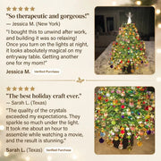 DIY Beaded Crystal Christmas Tree Kit | Sparkling Tabletop Holiday Decor & Stress-Relief Crafting Gift for Women & Home thumbnail 11