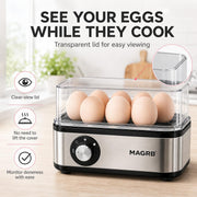 Multifunctional Egg Steamer with Clear Lid thumbnail 7