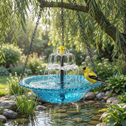 Solar Cascade Hanging Bird Bath Fountain thumbnail 8