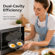 🥳2026 HOT SALE🥳💞50K+ SOLD! 🥗🎁 Microwave Egg Poacher——Dual‑cavity, non‑stick & easy clean. Healthier than frying – stock up & save! 🏠✅ thumbnail 11