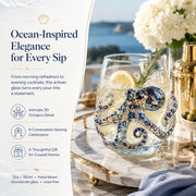 Artisanal Blue Ringed Octopus Glassware thumbnail 13