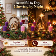 Lighted Nativity Advent Wreath – A Sacred 4-Week Christmas Tradition thumbnail 9