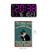 Multifunctional decorative LED digital wall clock, the limitless digital clock for the modern Norwegian home thumbnail 11