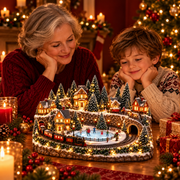 Animated Holiday Train & Ice Rink Scene thumbnail 3
