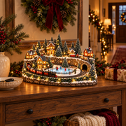 Animated Holiday Train & Ice Rink Scene thumbnail 8