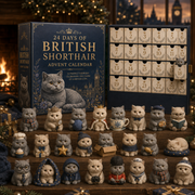 24-Day Festive Countdown, British Shorthair Themed Collectible Miniatures Blind Box thumbnail 6