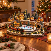 Animated Holiday Train & Ice Rink Scene thumbnail 9