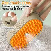 3-in-1 Steam Pet Grooming Brush – Remove Loose Fur & Reduce Shedding thumbnail 6