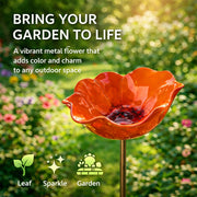Handmade Metal Flower Garden Stake🐦 thumbnail 19