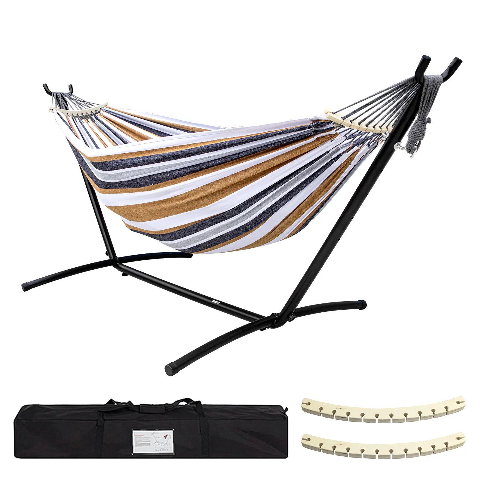 🏕️ Portable Hammock with Stand – Supports Up to 450lbs