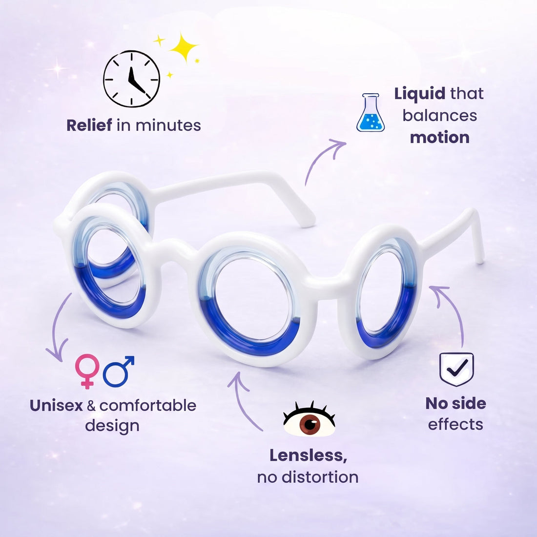 CalmMotion Relief Glasses