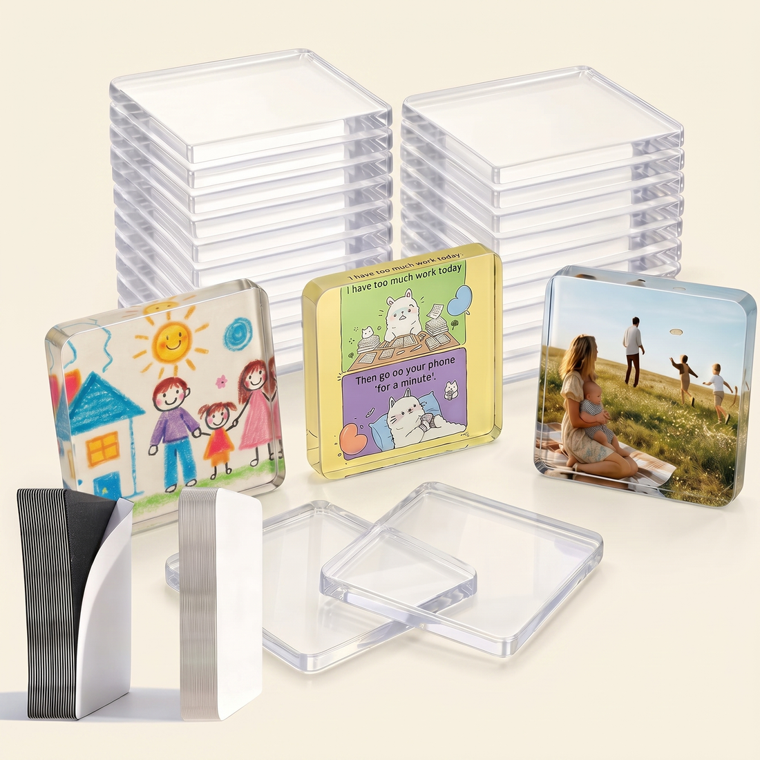 Beamie™ DIY Photo Magnet Kit — 15 Pack