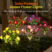 Solar Rhododendron Outdoor Flower Lights thumbnail 5