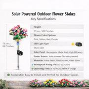 Solar Rhododendron Outdoor Flower Lights thumbnail 9