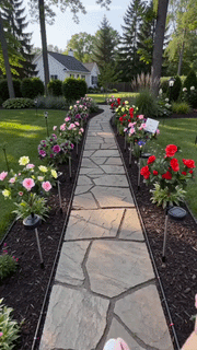 Solar Rhododendron Outdoor Flower Lights thumbnail 11