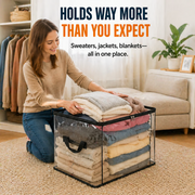 Large Heavy-Duty Thick Plastic Clear Storage Bag for Clothes, Moving & Storage thumbnail 1