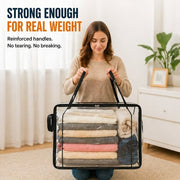 Large Heavy-Duty Thick Plastic Clear Storage Bag for Clothes, Moving & Storage thumbnail 5