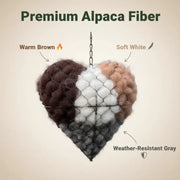 Handmade Alpaca Fiber Bird Nesting Heart thumbnail 8