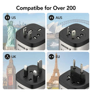Global Travel Charger (45W, 3-Port, GaN, Integrated Rotary Plug) thumbnail 6