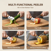 Stainless Peeler , High-Grade Durability, Clean, Precision Peeling + Bottle Opener thumbnail 11