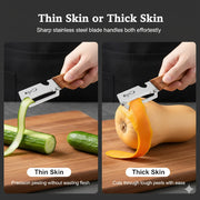 Stainless Peeler , High-Grade Durability, Clean, Precision Peeling + Bottle Opener thumbnail 5