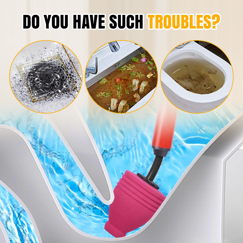 Household High-Pressure Toilet Unblocker – Instant Clog Removal, No Chemicals, No Mess!