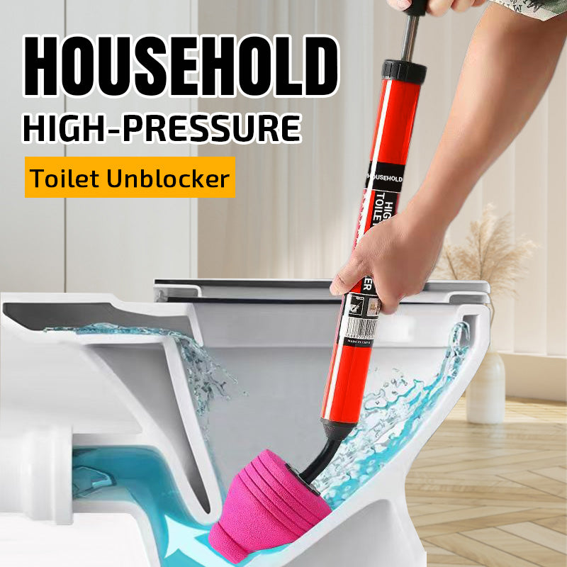 Household High-Pressure Toilet Unblocker – Instant Clog Removal, No Chemicals, No Mess!