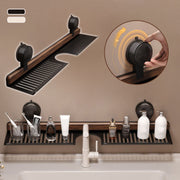 💥 Walnut Suction Cup Bathroom Shelf thumbnail 1