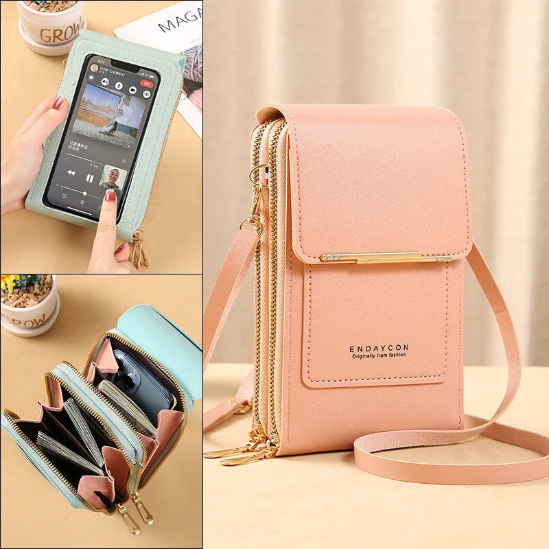 Women's Touch Screen Mobile Phone Messenger bag