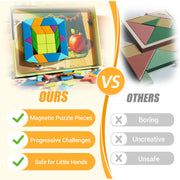 Educational magnetic tangram puzzle for children thumbnail 6