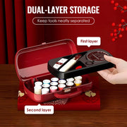 Portable Dual-Layer Sewing Kit with Handle thumbnail 1