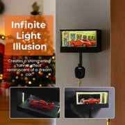 Infinity Mirror LED Garage Key Holder thumbnail 6