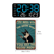 Multifunctional decorative LED digital wall clock, the limitless digital clock for the modern Norwegian home thumbnail 12