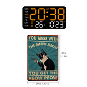Multifunctional decorative LED digital wall clock, the limitless digital clock for the modern Norwegian home thumbnail 13