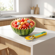 ✨ Elevate Your Fruit Preparation Game—The 3-in-1 Multi-Function Melon Ball Scoop & Carving Knife Set! ✨ thumbnail 1