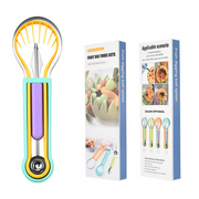 ✨ Elevate Your Fruit Preparation Game—The 3-in-1 Multi-Function Melon Ball Scoop & Carving Knife Set! ✨ thumbnail 12