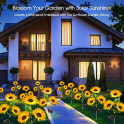 Triple-Head Solar-Powered Sunflower Lamp thumbnail 6