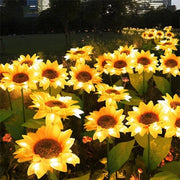 Triple-Head Solar-Powered Sunflower Lamp thumbnail 11