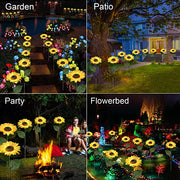 Triple-Head Solar-Powered Sunflower Lamp thumbnail 14