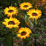 Triple-Head Solar-Powered Sunflower Lamp thumbnail 16