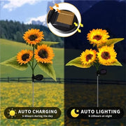 Triple-Head Solar-Powered Sunflower Lamp thumbnail 18