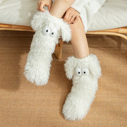 📢📢13.99 Buy 1 Get 1 Free!!!💗LAST DAY SALE 50% OFF⚡50K+ SOLD💕Women's Plush Slippers Socks Floor Socks Winter Home Indoor Thickened Fleece-Lined Anti-Slip Adult Women's Plush Snow Socks Shoe Covers thumbnail 3