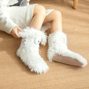 📢📢13.99 Buy 1 Get 1 Free!!!💗LAST DAY SALE 50% OFF⚡50K+ SOLD💕Women's Plush Slippers Socks Floor Socks Winter Home Indoor Thickened Fleece-Lined Anti-Slip Adult Women's Plush Snow Socks Shoe Covers thumbnail 5