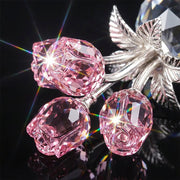 Everlasting Crystal Rose in Vase – Handcrafted Sparkling Keepsake, Fade-Resistant & Perfect Gift 🌹✨ thumbnail 3