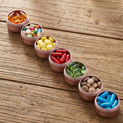 7-Day Waterproof Portable Aluminum Pill Organizer – Lightweight Aluminum, Waterproof & Sealed, 7 Compartments, Compact for Travel & Daily Use ✈️ thumbnail 3