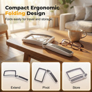 Folding Handheld Magnifying Glass with Light for Reading thumbnail 2