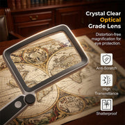 Folding Handheld Magnifying Glass with Light for Reading thumbnail 4