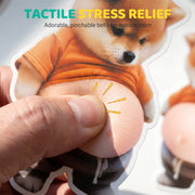 3D Cute Shiba Inu Self-Adhesive Door Stopper & Stress Ball thumbnail 2